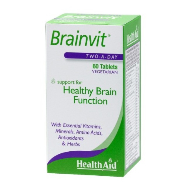 Health Aid Brainvit 60tabs - Παιδικό Συμπλήρωμα για Ενίσχυση Μνήμης και Εγκεφάλου