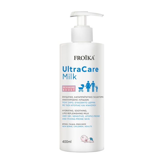 Froika Ultracare MIlk 400ml - Καταπραϋντικό Γαλάκτωμα για Ευαίσθητο Δέρμα με Τάση Ατοπίας & Κνησμού