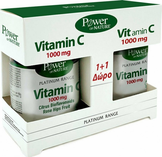 Power Health Platinum Range - Vit C 1000mg 30s + ΔΩΡΟ Vit C 1000mg 20s