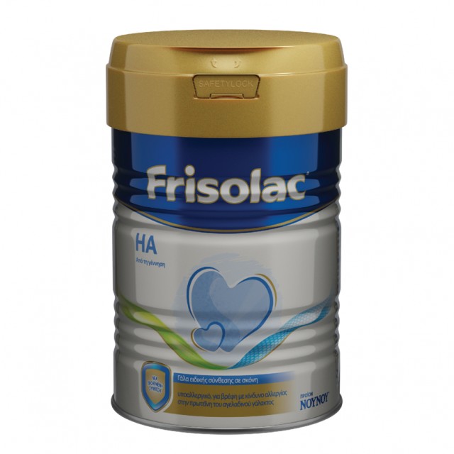 Frisolac HA Γάλα Ειδικής Διατροφής σε Σκόνη για Βρέφη με Αλλεργία στην Πρωτεΐνη του Αγελαδινού Γάλακτος 0m+ 400gr