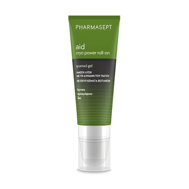 Pharmasept Aid Cryo Power Roll-On 100ml - Ψυκτικό Gel για Μύες & Αρθρώσεις