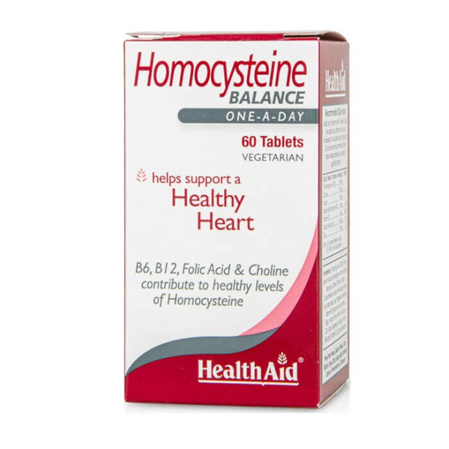 Health Aid Homocysteine Balance 60tabs – Συμπλήρωμα για Εξισορρόπηση Ομοκυστεΐνης στο Αίμα