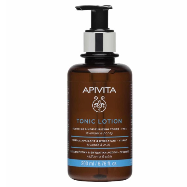 Apivita Tonic Hydrating Lotion 200ml - Τονωτική Καταπραϋντική & Ενυδατική Λοσιόν Προσώπου Με Λεβάντα & Μέλι