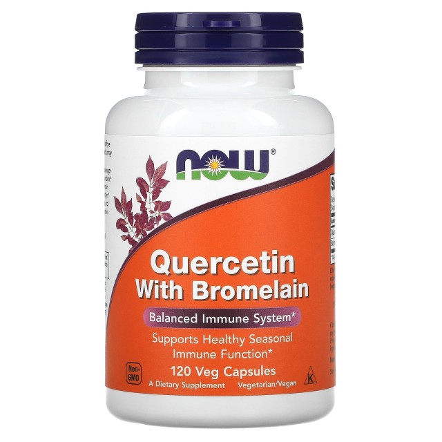 Now Foods Quercetin With Bromelein 120 ταμπλέτες – Συμπλήρωμα Διατροφής Ανοσοποιητικού