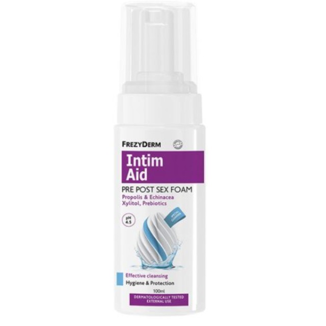Frezyderm Intim Aid Pre Post Sex Foam 100ml – Αφρός Καθαρισμού Ευαίσθητης Περιοχής