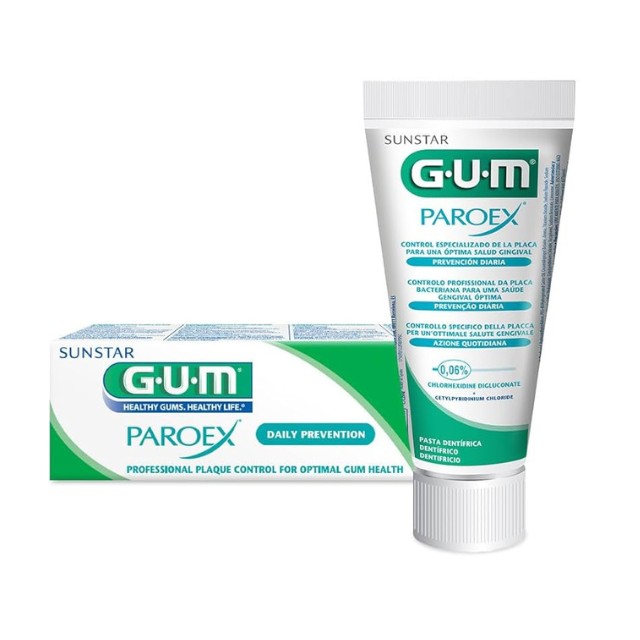 Gum Paroex 1750 0,06% CHX + 0,05% CPC 75ml - Οδοντόκρεμα με Αντιβακτηριακή Αποτελεσματικότητα