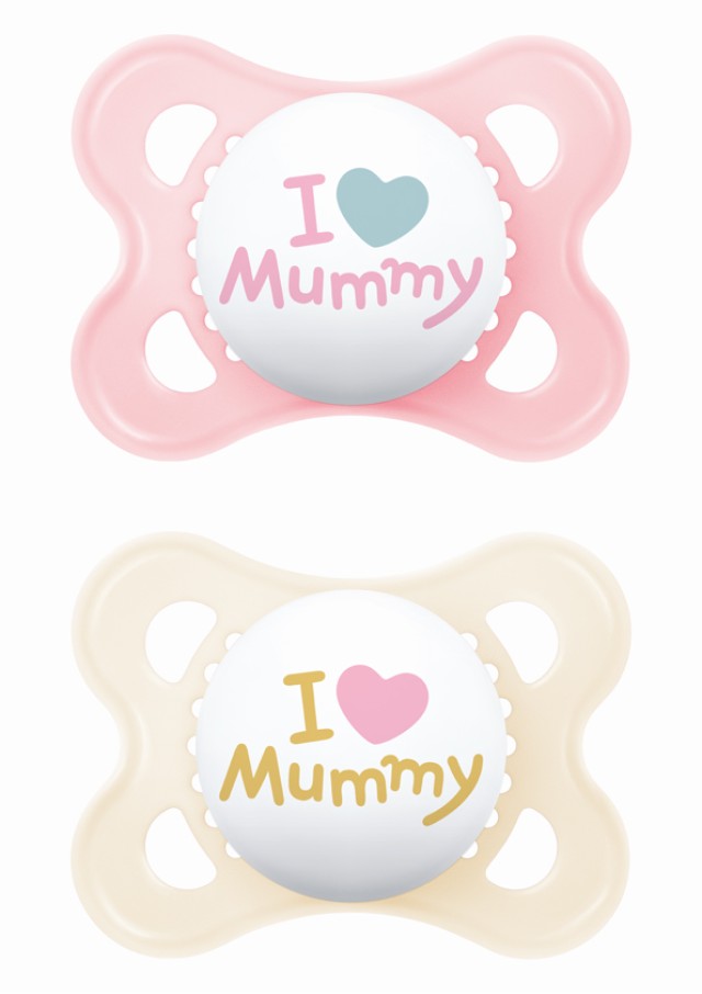 MAM Σετ Πιπίλες Ι Love Mummy Σιλικόνης 2-6 μηνών - Κορίτσι 2τμχ.