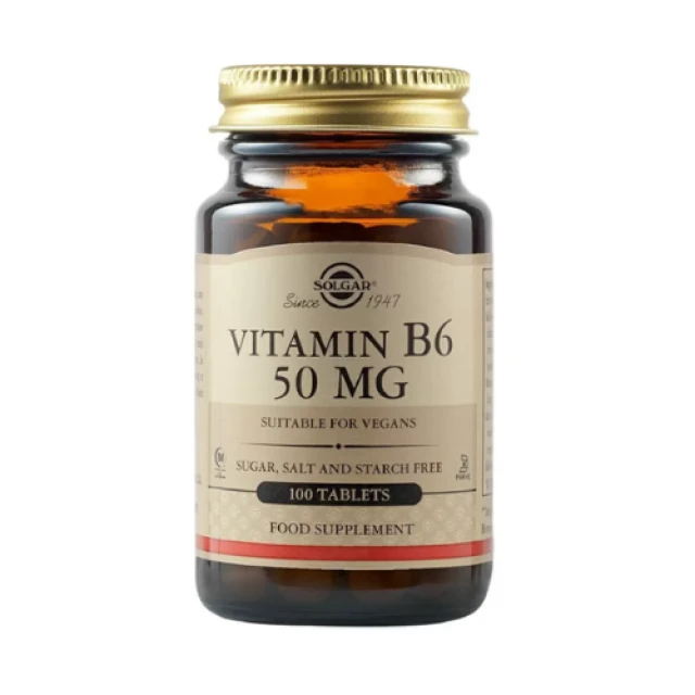 Solgar Vitamin B6 50mg | 100 Capsules