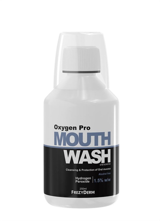 Frezyderm Mouthwash Oxygen Pro 250ml - Στοματικό διάλυμα με ενεργό Οξυγόνο