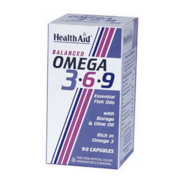 Health Aid Omega 369 90caps – Συμπλήρωμα Διατροφής με Ωμέγα 3 6 9