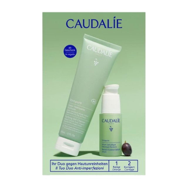 Caudalie Promo Vinopure Blemish Control Salicylic Serum 30ml & Δώρο Purifying Gel Cleanser 150ml