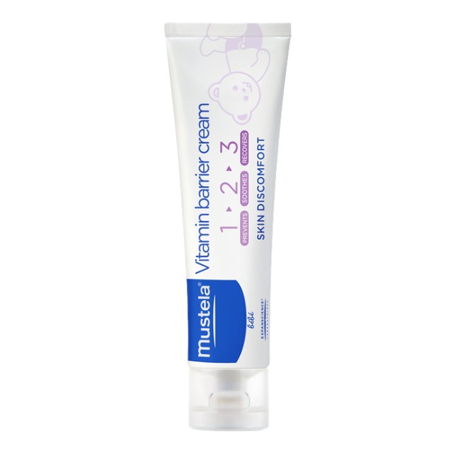 Mustela 1 2 3 Vitamin Barrier Cream - Κρέμα Αλλαγής Πάνας 100ml