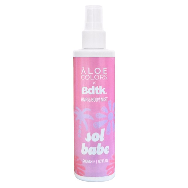Aloe Colors Sol Babe Hair & Body Mist 200ml - Ενυδατικό Σπρέι για Μαλλιά και Σώμα