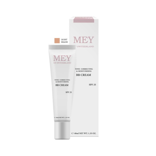 MEY Tone Correcting & Moisturising Cream Light Shade SPF25 40ml – Αντηλιακή & Ενυδατική κρέμα προσώπου με χρώμα