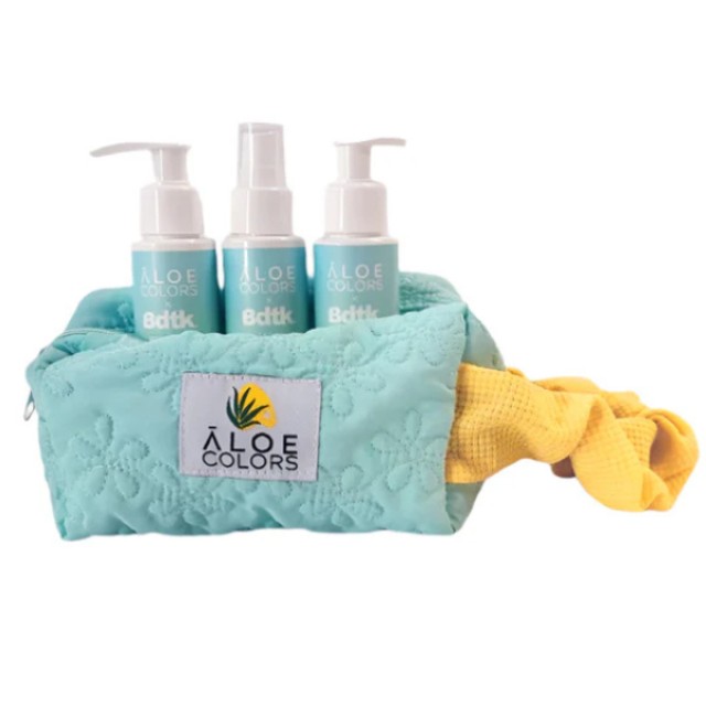 Aloe Colors Sol Babe Bag - Hair & Body Mist 100ml, Body Lotion 100ml, Shower Gel 100ml