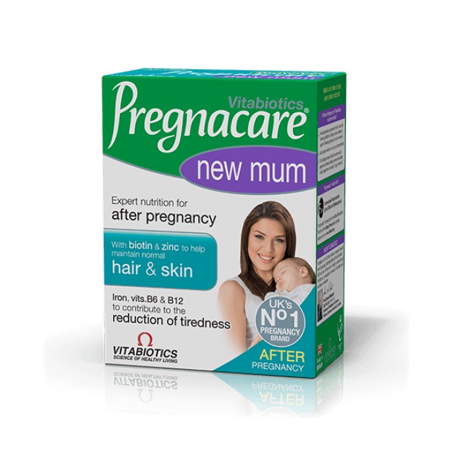 Vitabiotics Pregnacare New Mum - Συμπλήρωμα Διατροφής για τις Νέες Μητέρες σε όλη τη Μεταγεννητική Περίοδο 56 ταμπλέτες
