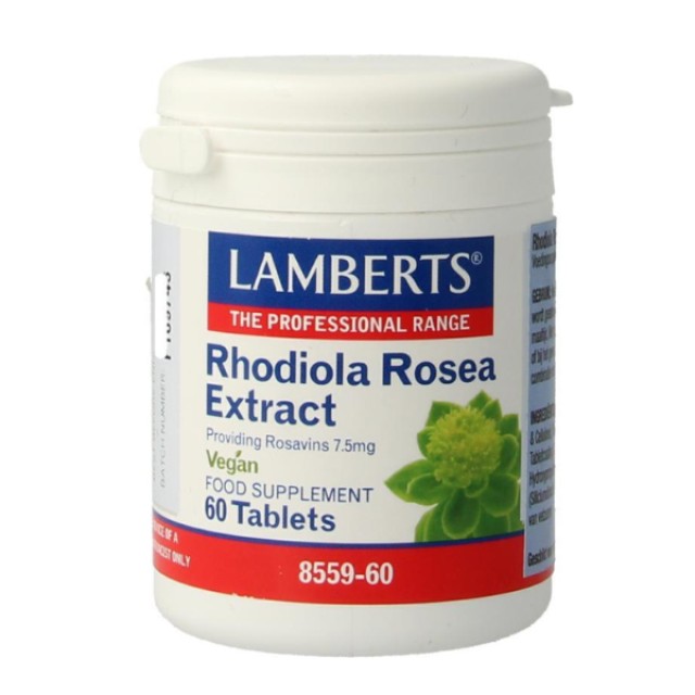 Lamberts Rhodiola Rosea Extract 60 ταμπλέτες - Συμπλήρωμα Διατροφής Κατά του Άγχους