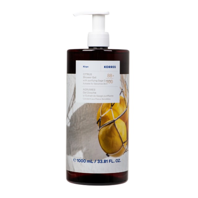 Korres Citrus Shower Gel 1000ml - Αφρόλουτρο Κίτρο
