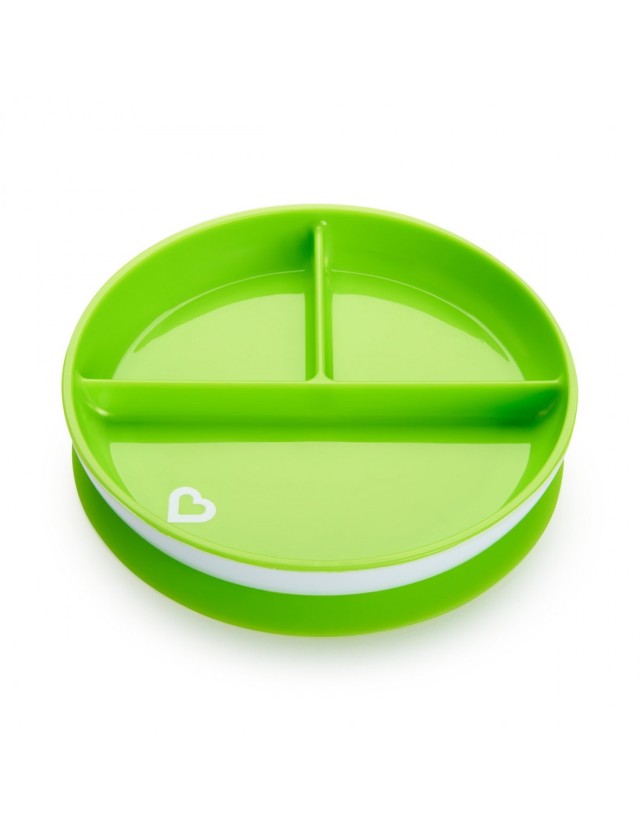 Munchkin Suction Plate Green - Παιδικό πιάτο με βεντούζα