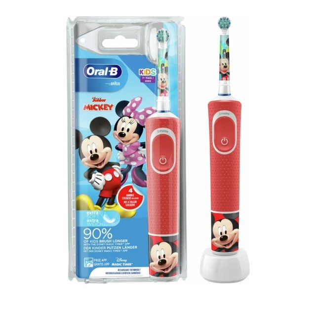 Oral-B Mickey 3+ Extra Soft – Παιδική Ηλεκτρική Επαναφορτιζόμενη Οδοντόβουρτσα