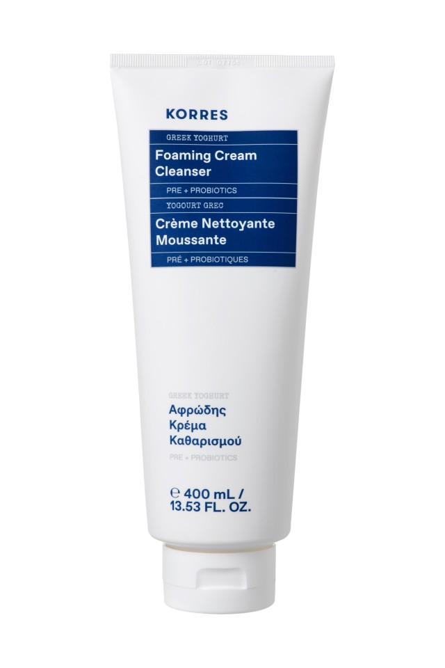 Korres Foaming Cleanser 400ml - Ελληνικό Γιαούρτι Αφρώδης Κρέμα Καθαρισμού Με Προβιοτικά