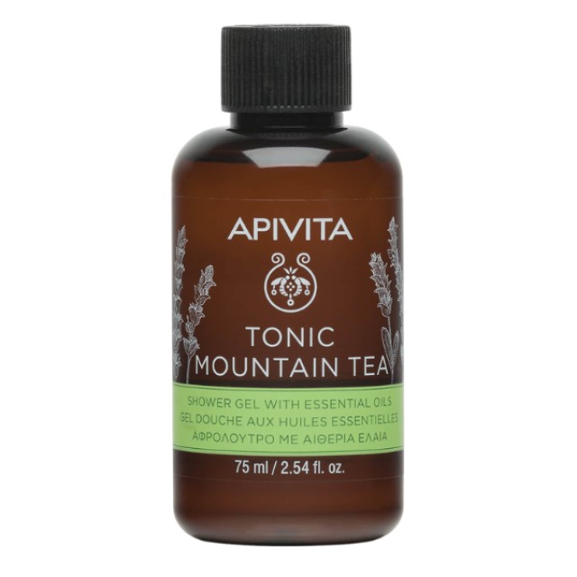 Apivita Mini Shower Gel Tonic Mountain Tea 75ml