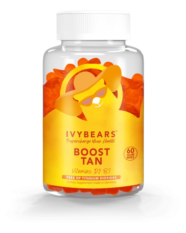 Ivybears Boost Tan 60 Ζελεδάκια - Συμπλήρωμα Διατροφής για Βελτιστοποίηση του Μαυρίσματος