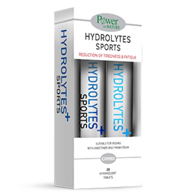Power Health Hydrolytes Sports 20tabs + 20tabs – Hλεκτρολύτες για Ενέργεια και Μείωση της Κούρασης 