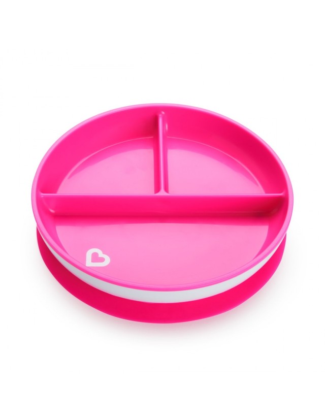 Munchkin Suction Plate Pink - Παιδικό πιάτο με βεντούζα