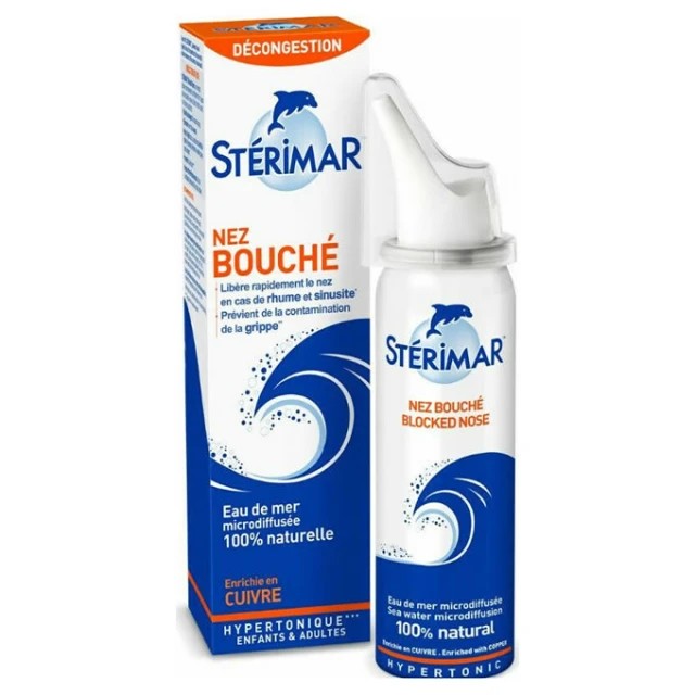 Sterimar Blocked Nose 100ml - Υπέρτονο Διάλυμα Θαλασσινού Νερού