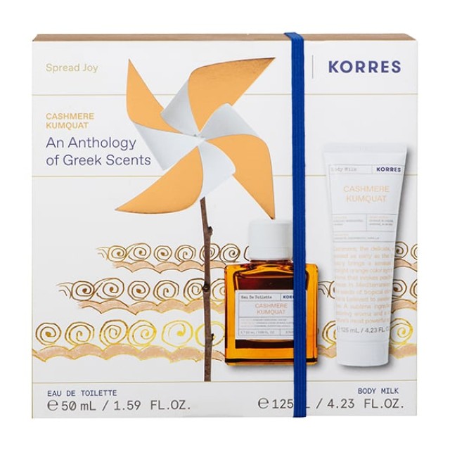 Korres Cashmere Kumquat Set Eau de Toilette 50ml & Γαλάκτωμα Σώματος 125ml