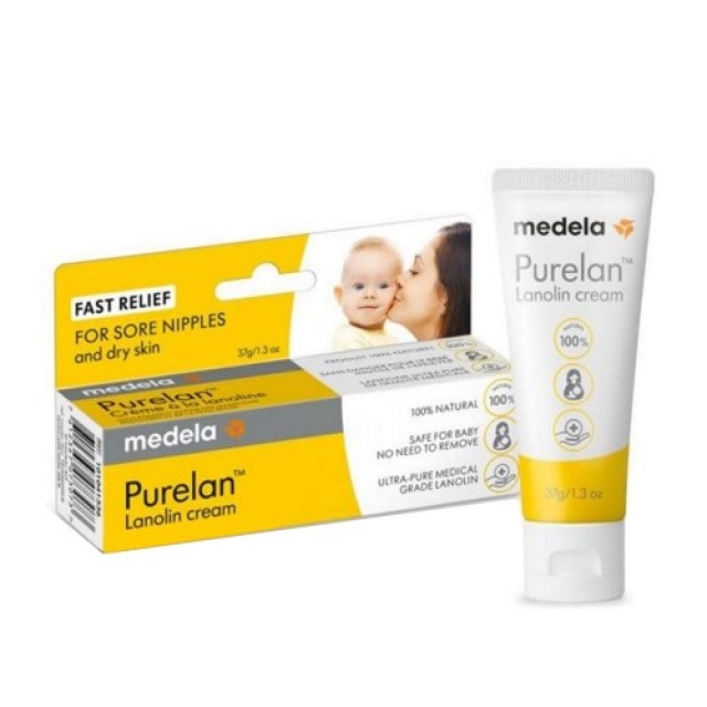 Medela Purelan Lanolin Cream 37gr - Κρέμα Λανολίνης για Προστασία & Καταπράυνση των Θηλών