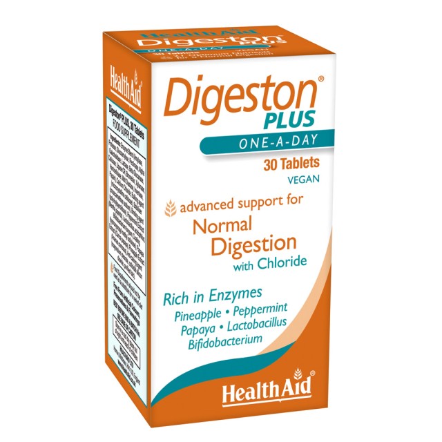 Health Aid Digeston Plus 30 tabs – Συμπλήρωμα Διατροφής με Προβιοτικά για Ομαλή & Υγιή Πέψη
