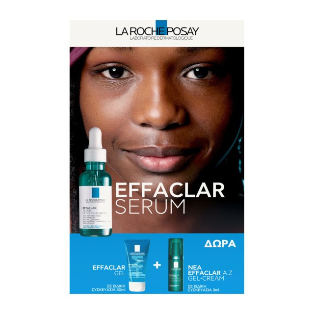 La Roche Posay Promo Effaclar Serum Ορός κατά των Aτελειών 30ml & Δώρο Effaclar Gel 50ml & Effaclar A.Z Gel-Cream 3ml