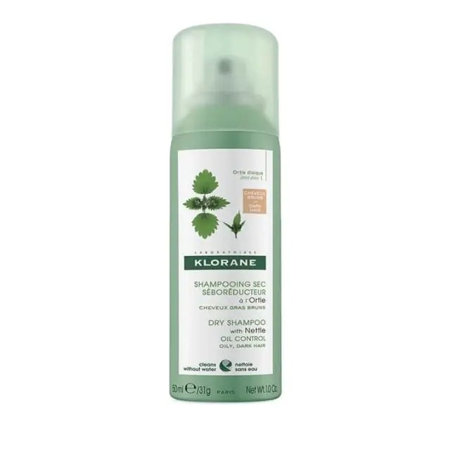 Klorane Dry Shampoo with Nettle Oil 50ml – Ξηρό Σαμπουάν για Καστανά & Σκούρα Λιπαρά Μαλλιά