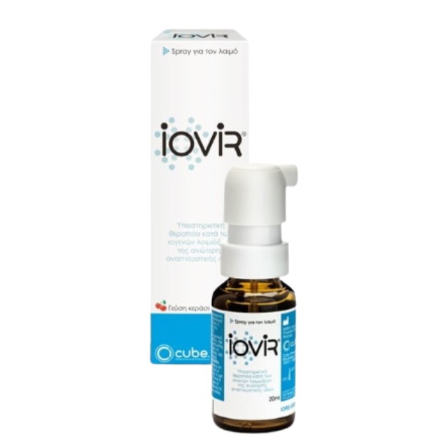 Iovir Throat Spray  20ml - Σπρέι Λαιμού Κατά των Ιών με Γεύση Κεράσι