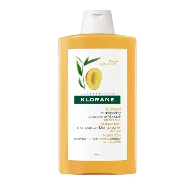 Klorane Shampoo Mangue 400ml - Σαμπουάν με Βούτυρο Μάνγκο για Θρέψη στα Μαλλιά