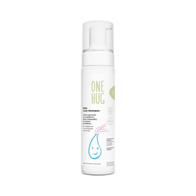 Vican One Hug Baby Foam 200ml - Απαλό Βρεφικό Σαμπουάν σε Μορφή Αφρού