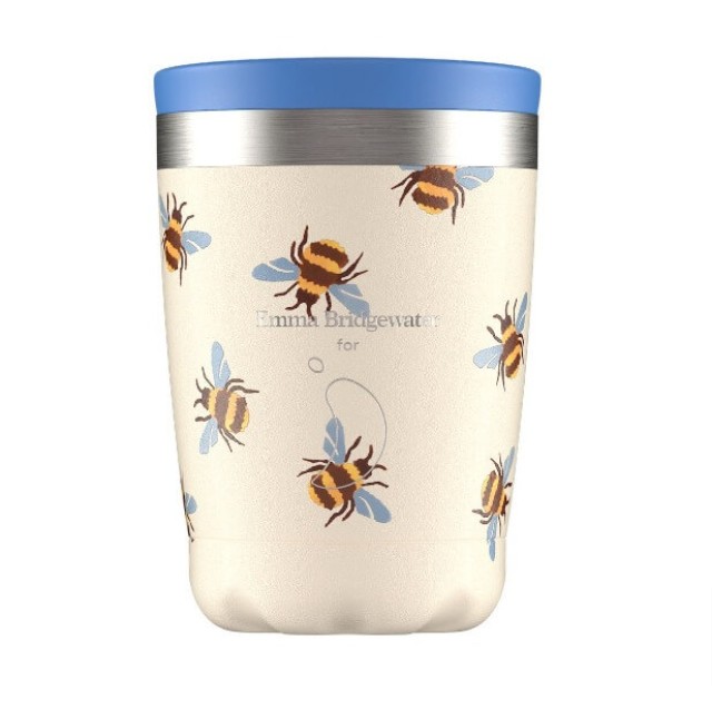 Chilly’s Original Series Coffee Cup E.B. Bumblebee Blue Wing 340ml - Kούπα ροφήματος Θερμός