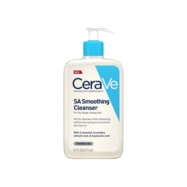 CeraVe Smoothing Cleanser 473ml – Καθαρισμός Προσώπου, Σώματος για Ξηρή Επιδερμίδα