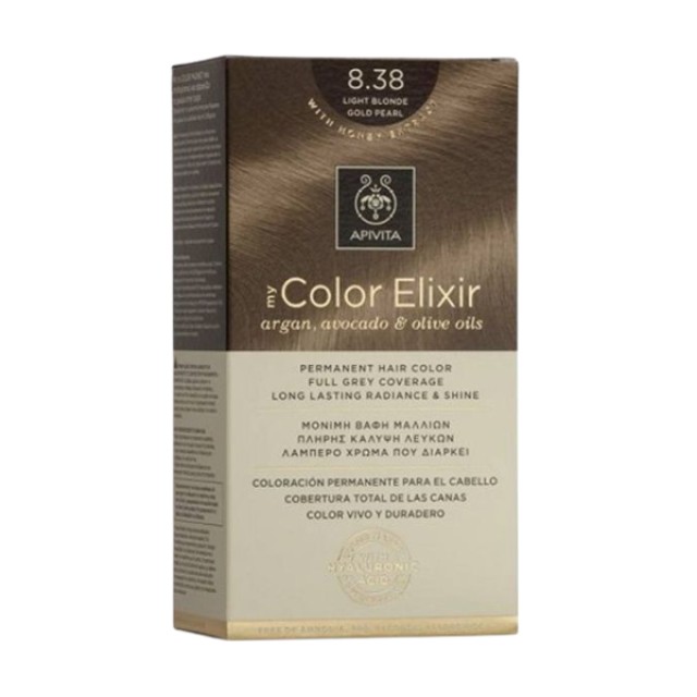 Apivita My Color Elixir  8.38 Ξανθό Ανοιχτό Μελί Περλέ, 50ml
