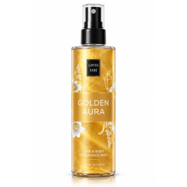 Golden Aura Fragrance Mist  - Αρωματικό Spray Σώματος 200ml