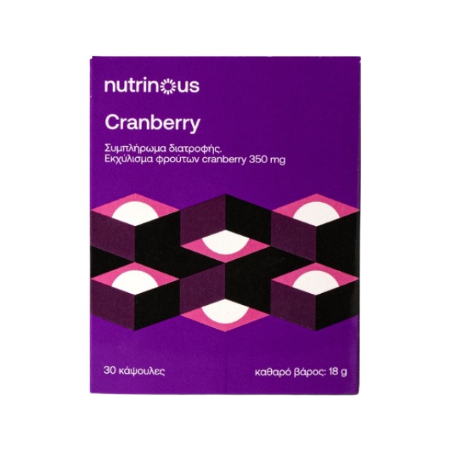Nutrinous Cranberry 350mg 30caps