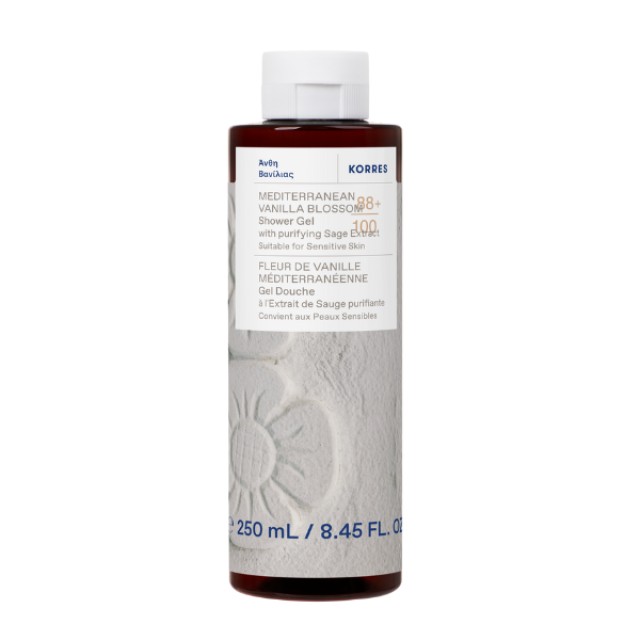 Korres Mediterranean Vanilla Blossom Shower Gel 250ml - Αφρόλουτρο Άνθη Βανίλιας