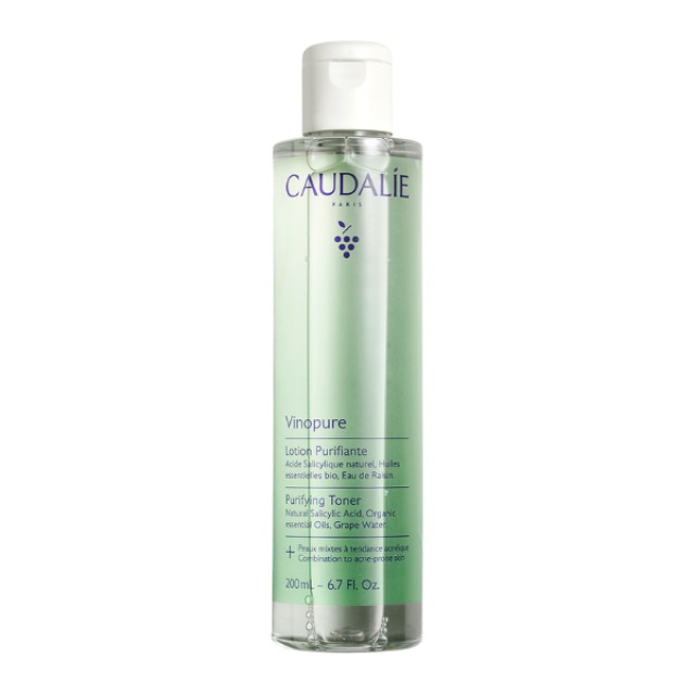 Caudalie Vinopure Purifying Toner 200ml - Επιδερμίδες με Τάση Ακμής