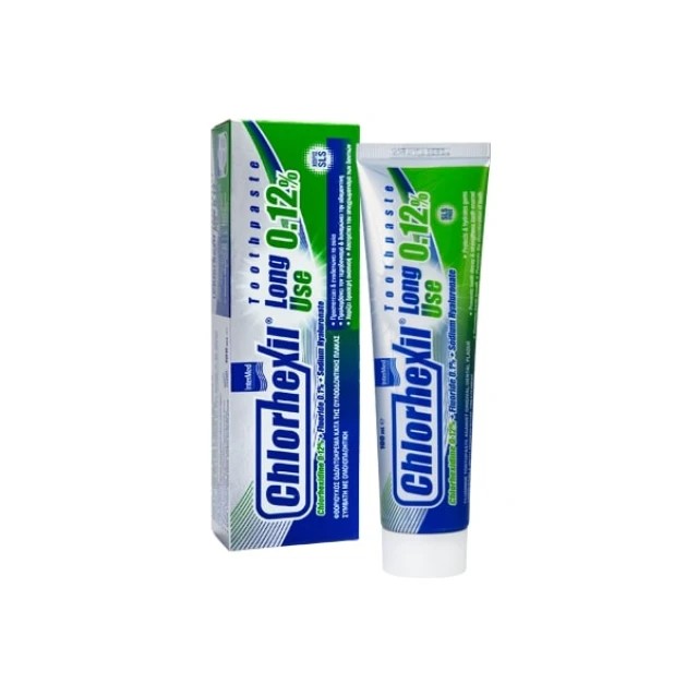 Intermed Chlorhexil 0.12% Toothpaste Long Use 100ml - Οδοντόκρεμα κατά της Ουλοοδοντικής Πλάκας
