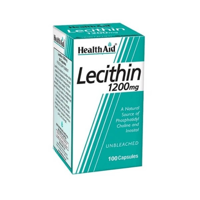 Health Aid Lecithin 1200 mg 100caps – Συμπλήρωμα με Λεκιθίνη Ειδικό για Λιποδιάλυσης