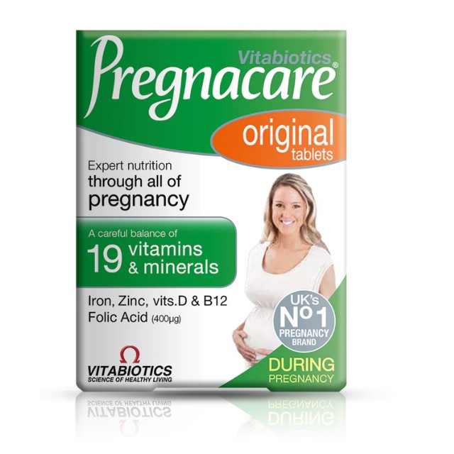 Vitabiotics Pregnacare Original 30 ταμπλέτες – Συμπλήρωμα διατροφής για την εγκυμοσύνη