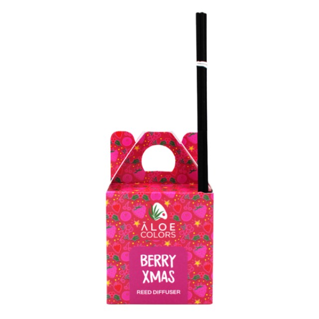 Aloe Colors Reed Diffuser Berry Xmas 125ml – Αρωματικό Χώρου με Άρωμα Κόκκινων Φρούτων