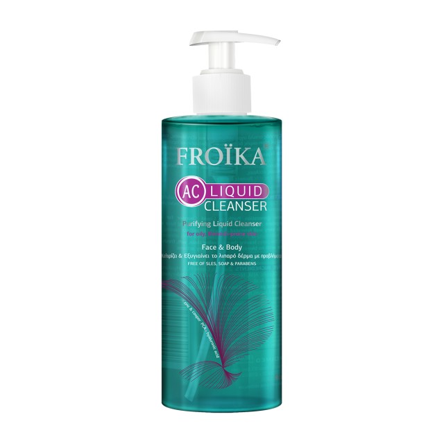Froika AC Liquid Cleanser 400ml - Αφρίζον Gel Καθαρισμού με Καταπραϋντική Δράση